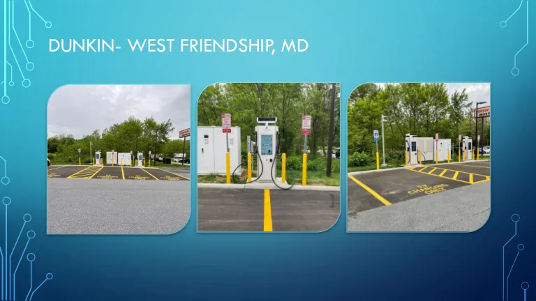 Dunkin' EV charging project in West Friendship, MD
