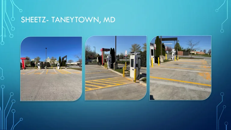 Sheetz EV charging project in Taneytown, MD