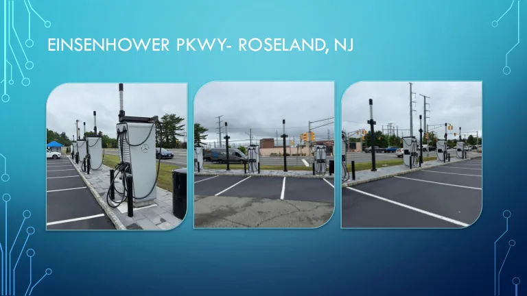 Eisenhower Pkwy EV charging project in Roseland, NJ